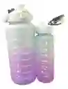 Duo Termos Botellas De Agua Motivacionales Con Pitillo