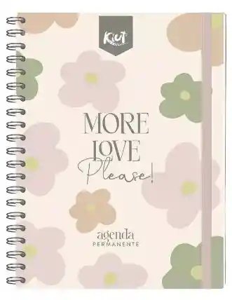 Agenda Diaria Permanente Norma Kiut 2023 - More Love Please!