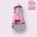 Chubasquero Impermeable Rosado Forrado Para Perro