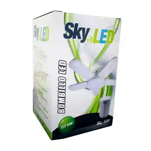 Bombillo Helice Led 60w (5 Aspas) Bl-100