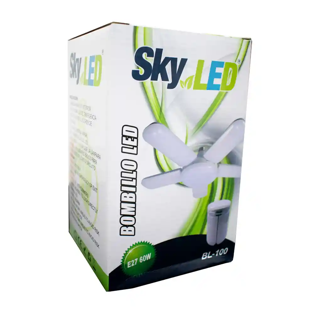 Bombillo Helice Led 60w (5 Aspas) Bl-100