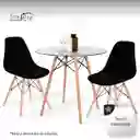 Set De 4 Sillas Tipo Eames Minimalistas Negro Hogar Oficina