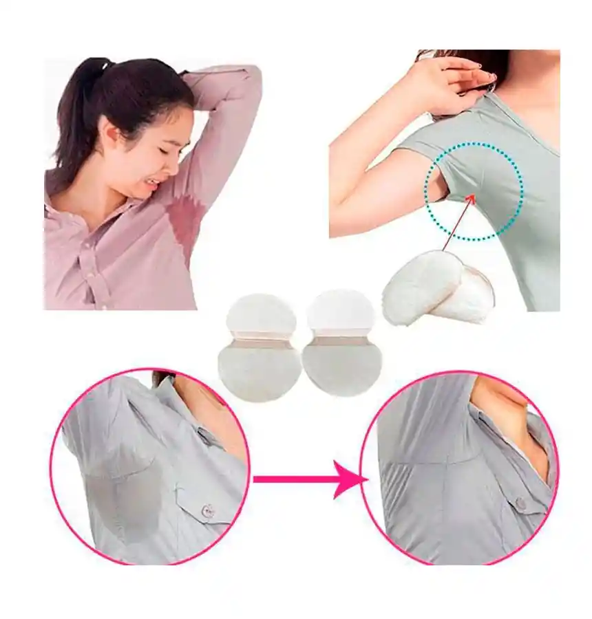 Kit 10 Unidades De Protector Parche Almohadilla Contra Sudor