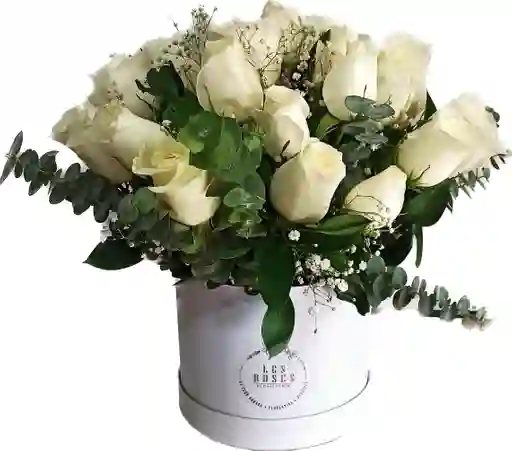 Rosas Blancas En Caja