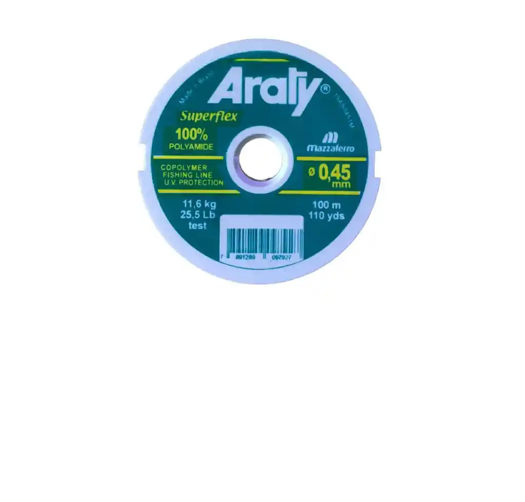 Rollo De Nylon Para Pesca Araty 100m-0.45mm