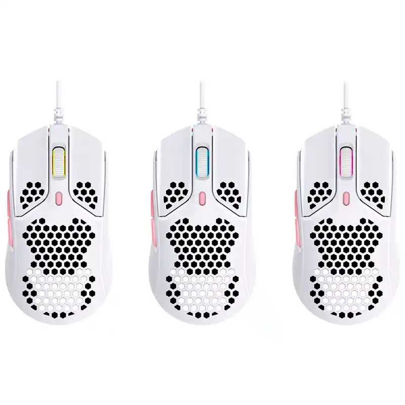 Mouse Gamer Hyperx Pulsefire Haste Rgb (blanco & Rosa)