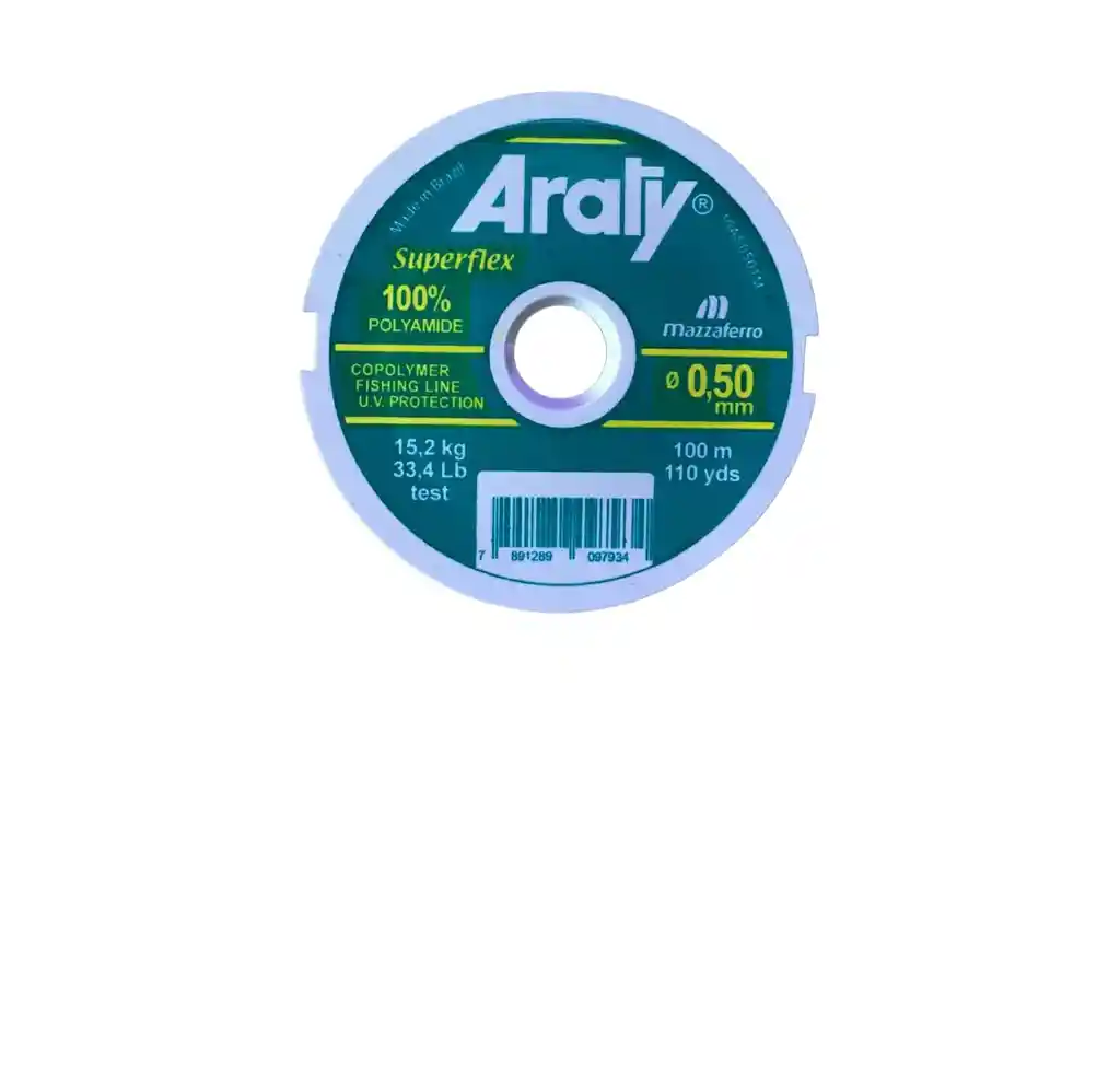 Rollo De Nylon Para Pesca Araty 100m-0.50mm