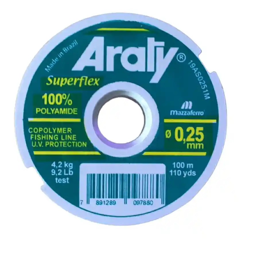 Nylon Araty Superflex 100mts 0.25mm