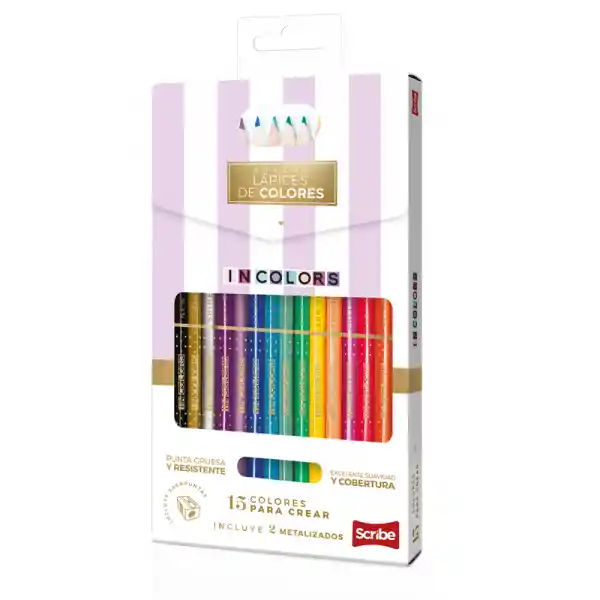 Colores Scribe Incolors X15 Doblepunta