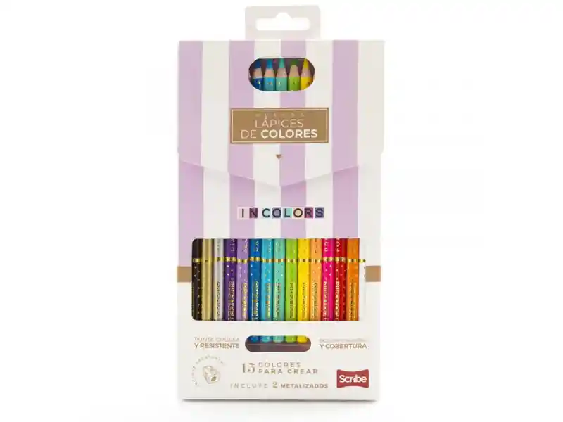 Colores Scribe Incolors X 15 Unipunta