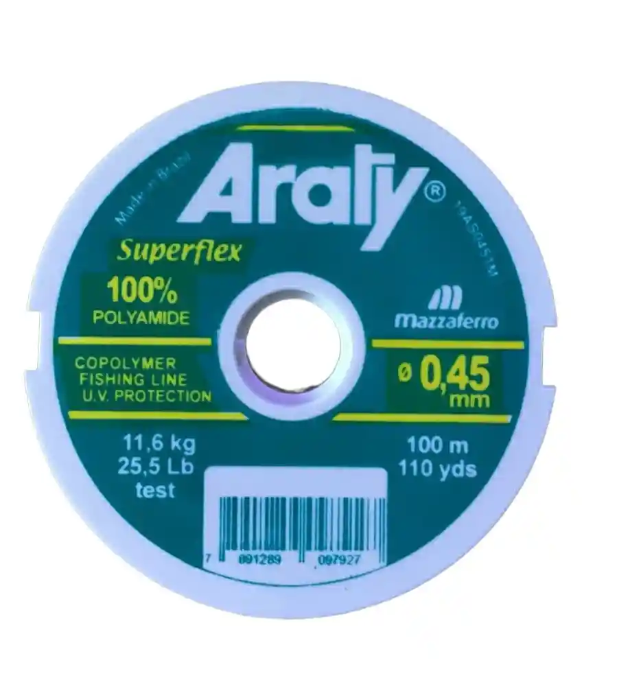 Nylon Araty Superflex 100mts 0.45mm