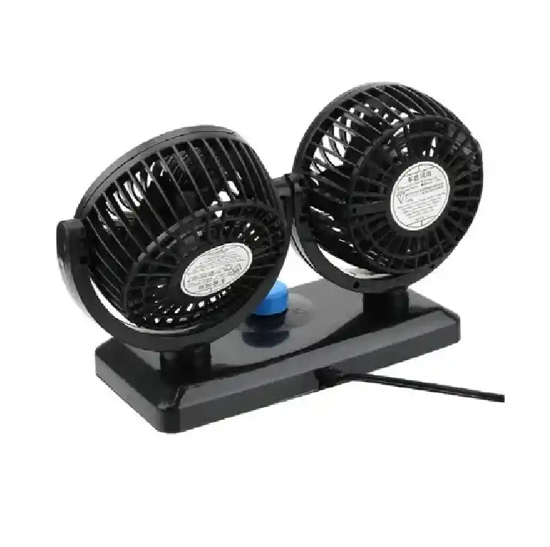 Ventilador Duo Para Carro Giratorio 360