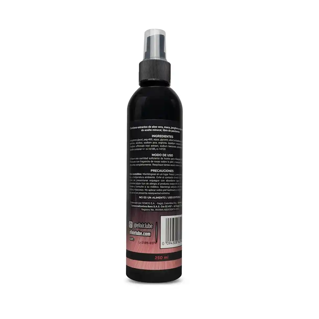 Aceite-para-masajes-elixir Aceite Para Masajes Elixir Rosas 250 Ml