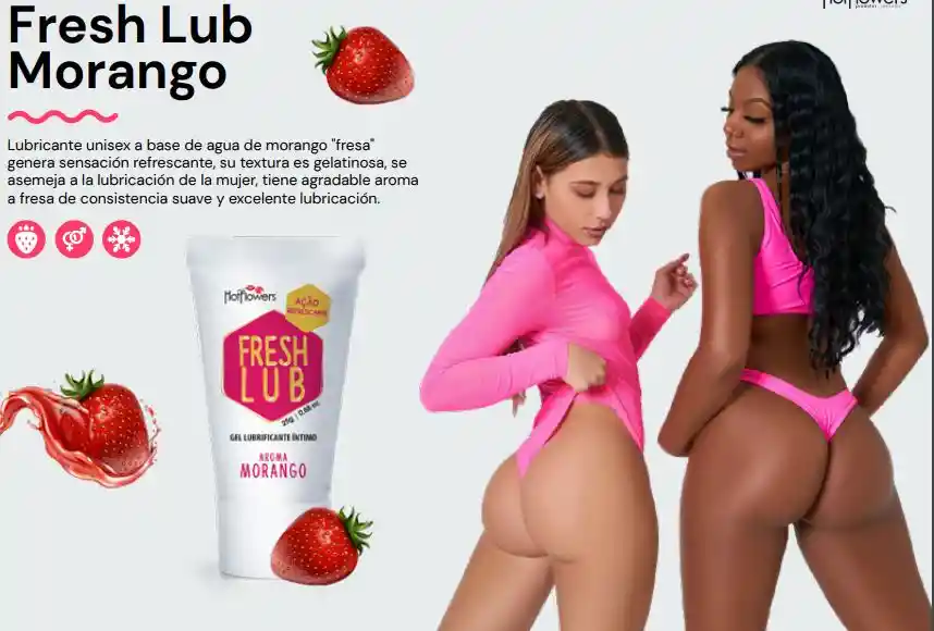 Aceite Lubricante Frío Menta O Fresa 25 Gr - Sex Shop