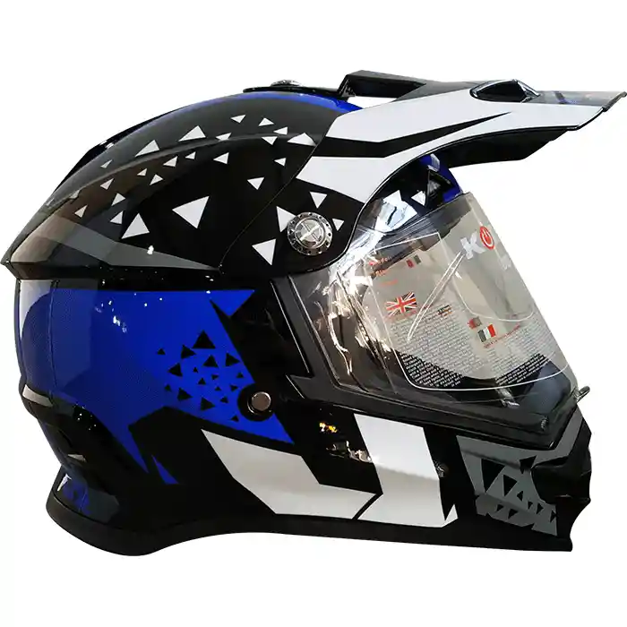 Kontrol Casco Azul Con Negro