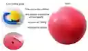 Balón Pilates 65 Cm Pelota Abdominal Yoga Terapia + Inflador - Rojo