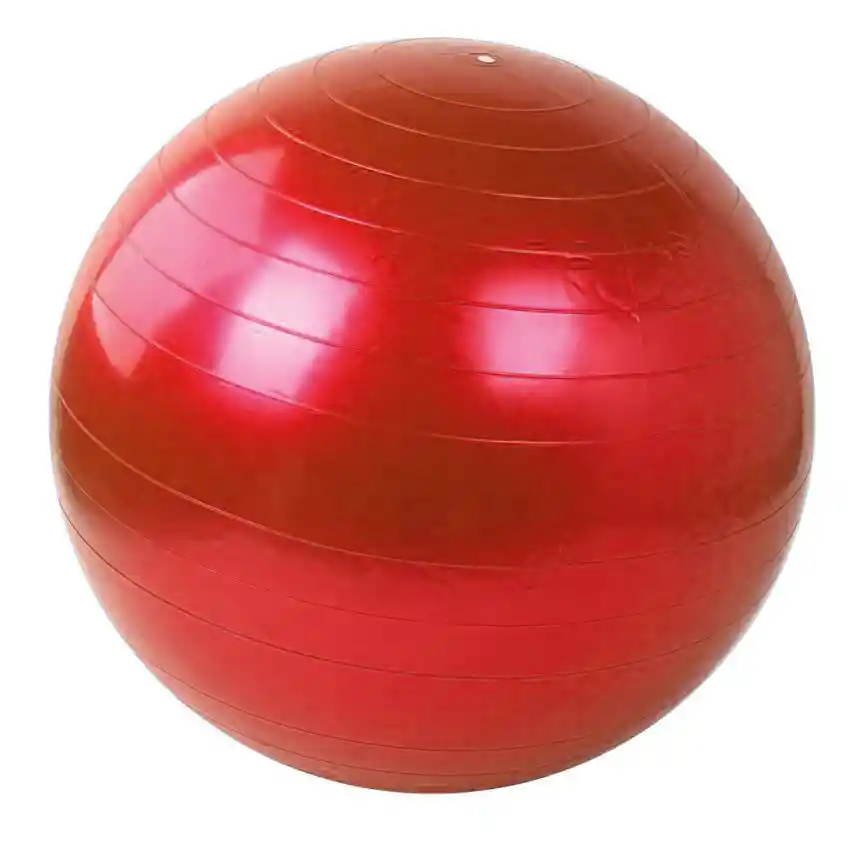 Balón Pilates 65 Cm Pelota Abdominal Yoga Terapia + Inflador - Rojo