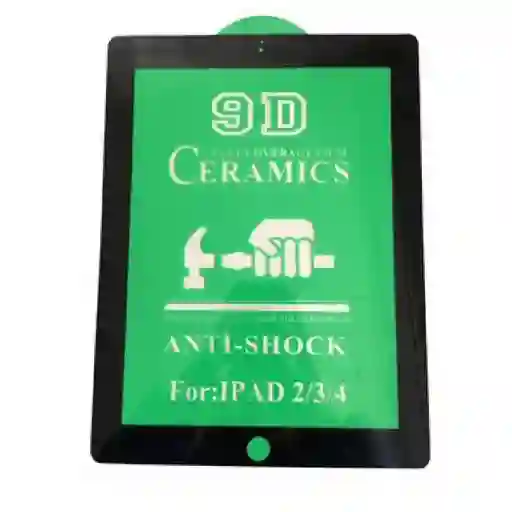 Protector Vidrio Cerámico Para Ipad 2, Ipad 3 Y Ipad 4 - Negro