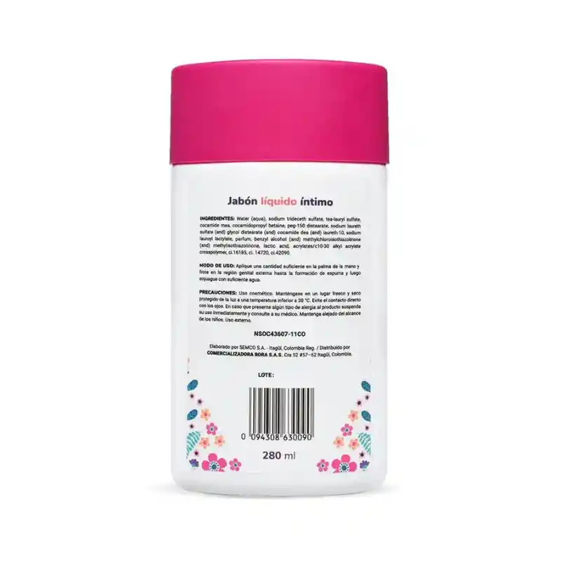 Jabón Íntimo Femenino Uva 280 Ml