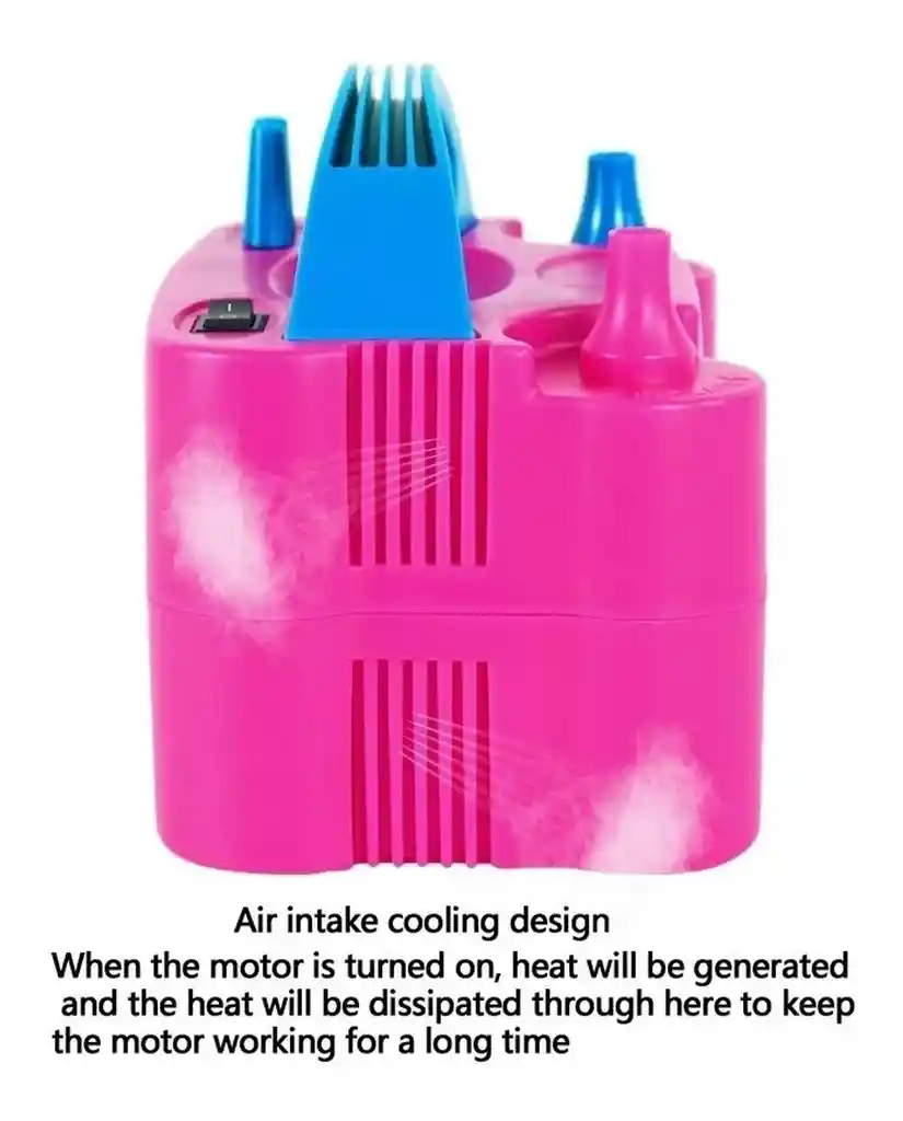 Inflador De Globos Electrico 600 Watts Doble Boquilla 110v