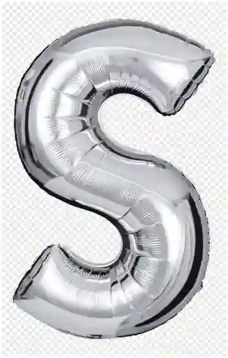 Globo Plateado Metalizado Letras Alfabeto Fiesta 40cm S