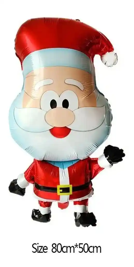 Kit Globo Decoracion Navidad Santa Papa Noel Rojo Fin De Año