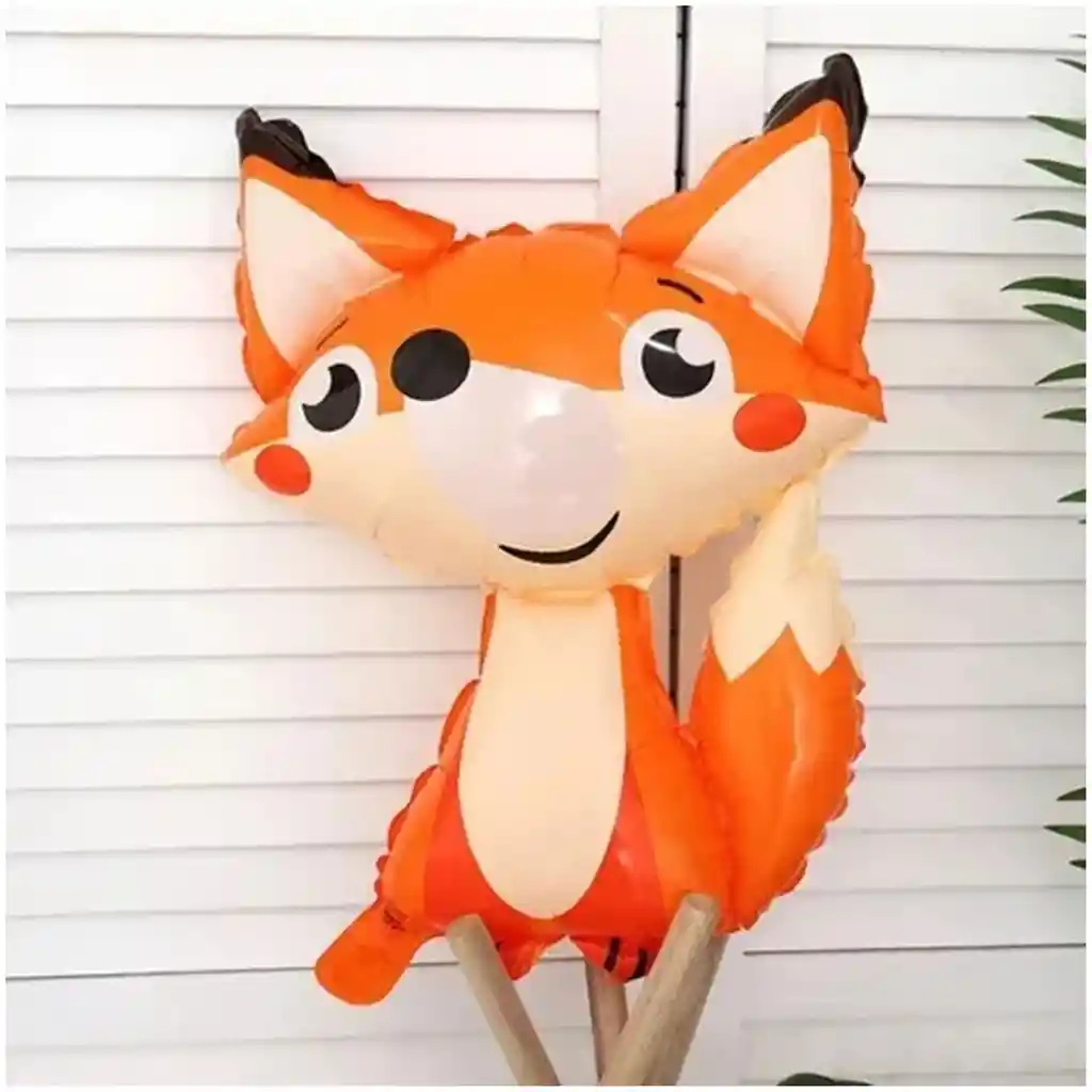 Globo Zorro Naranja Animales Silvestres 45x63cm