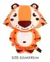 Globo Tigre Naranja Animales Selva Silvestres 45x63cm