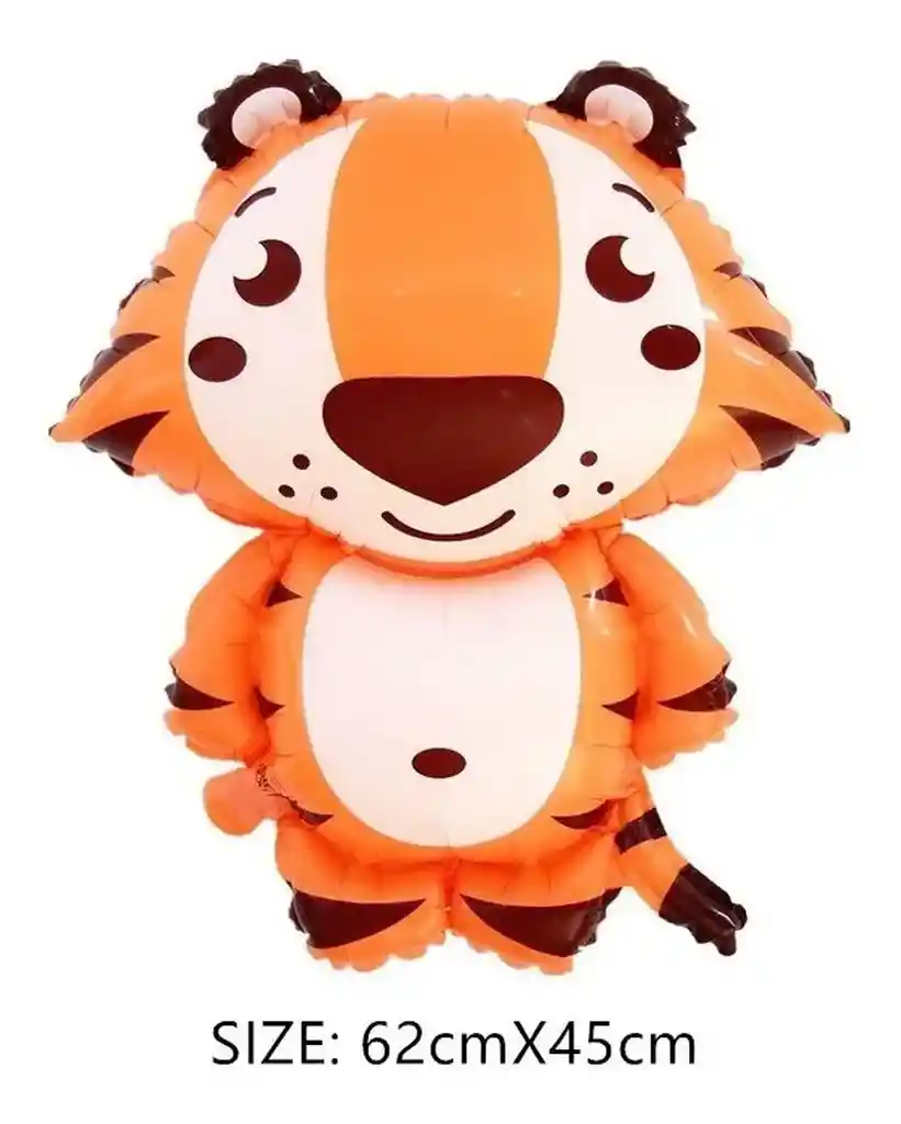 Globo Tigre Naranja Animales Selva Silvestres 45x63cm