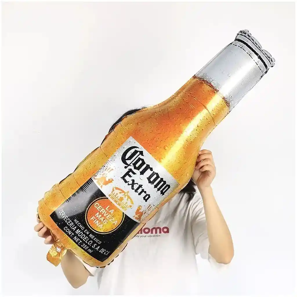 Globo Cerveza Corona Dorada Extra Decoracion Hombre 40x99cm