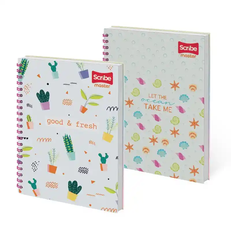 Cuaderno 5 Materias Scribe Mujer Pequeño