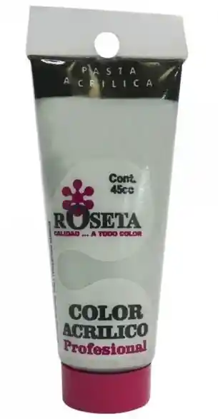 Acrilico Profesional Roseta Dorado Y Plateado 100cc