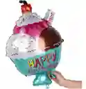 Globos Copa Helado Candy Dulce Feliz Cumpleaños