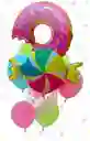 Bouquet Globos Dona Dulce Candy 9 Piezas