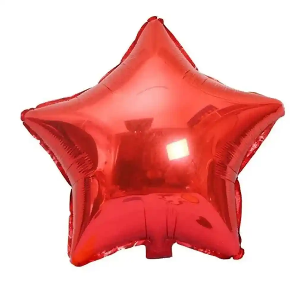 Globo Metalizado Estrella 45x45cm Rojo