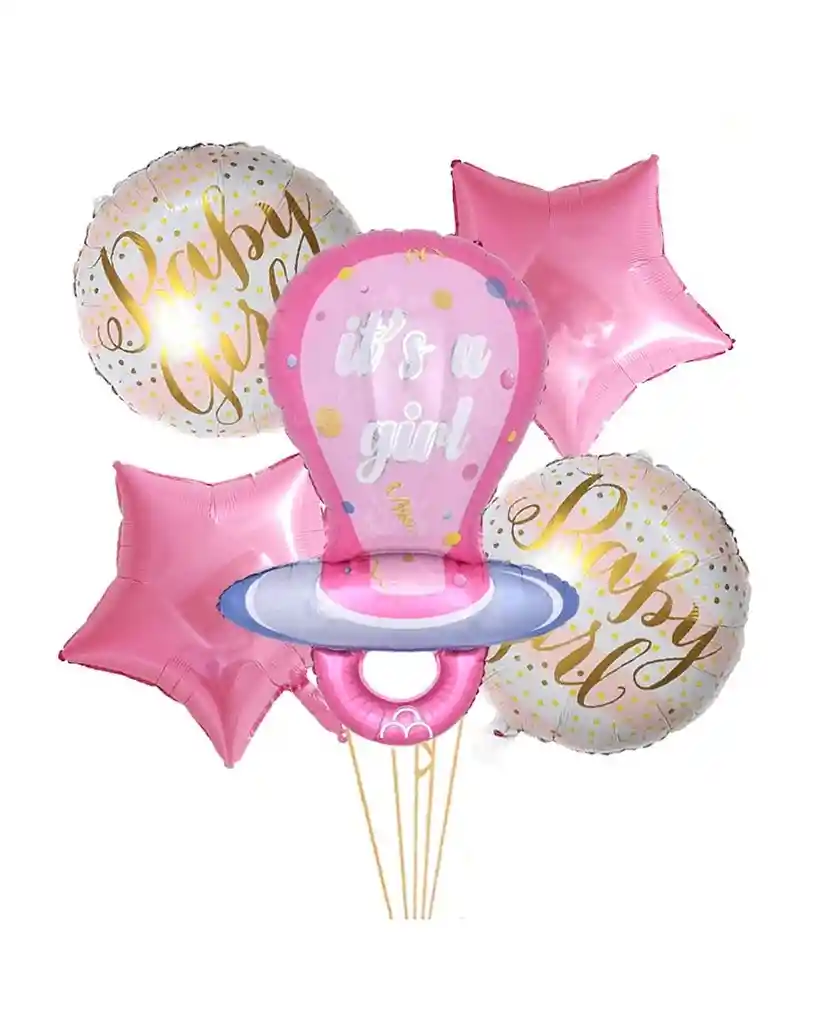 Globos Baby Shower Its A Girl Biberon Para Niña