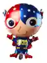 Globo Super Birthday Forma Capitan America 70 X 43 Cm