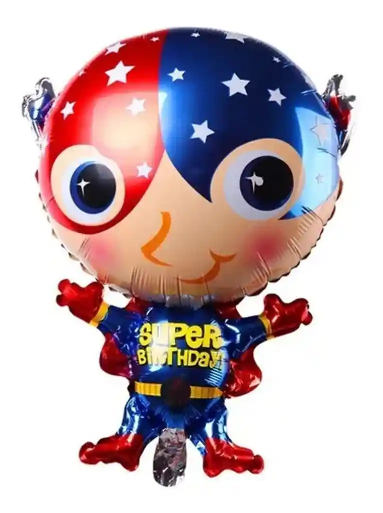 Globo Super Birthday Forma Capitan America 70 X 43 Cm