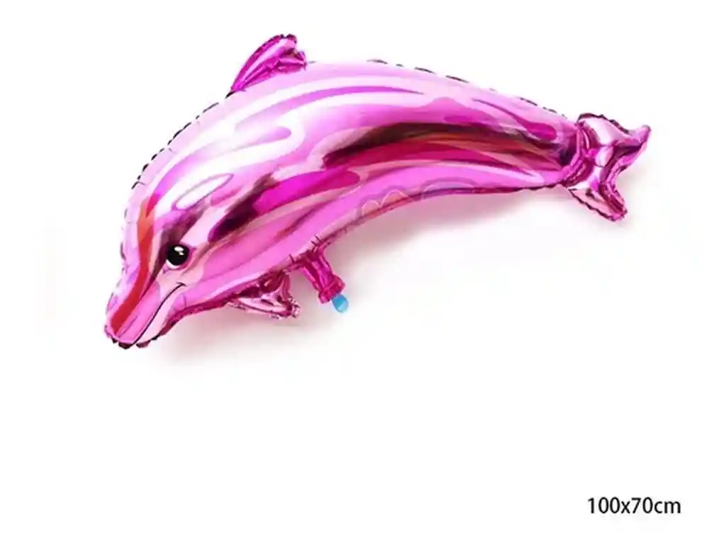 Globo Delfin Animal De Mar Rosado 84 X 48 Cm