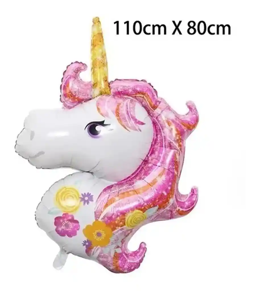 Globo Unicornio Gigante 110 X 80 Cm Rosa