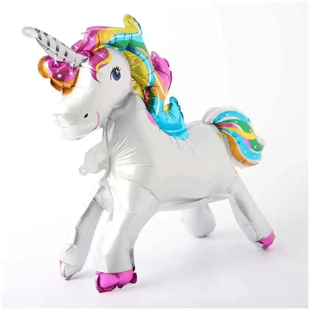 Globo Unicornio 4 Patas Multicolor 43x 14 X50 Cm