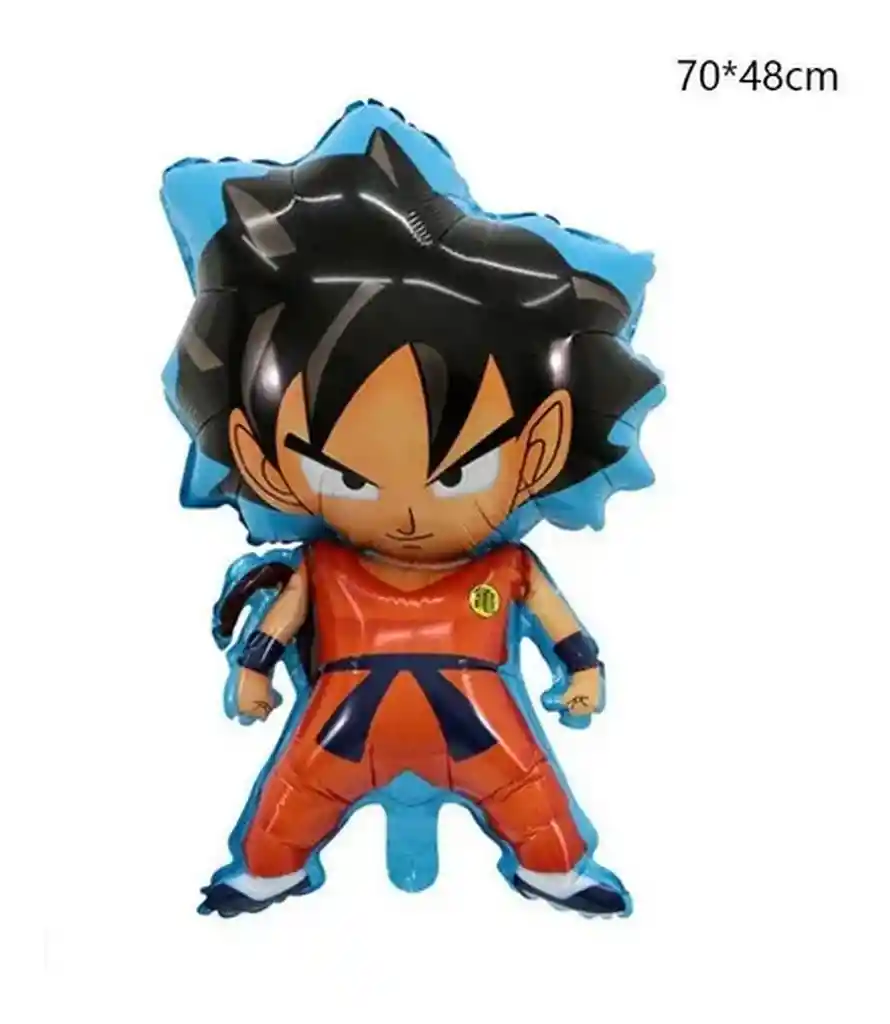 Globo Goku Dragon Ball 78 X 45 Cm Negro