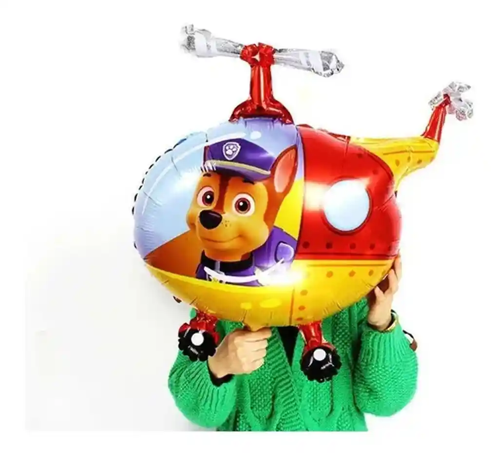 Globo Patrulla Canina Helicoptero Chase Rubble 67 X 55 Cm