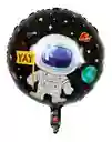 Globo Metalizado Doble Cara Astronauta Espacio 43 X 43 Cm