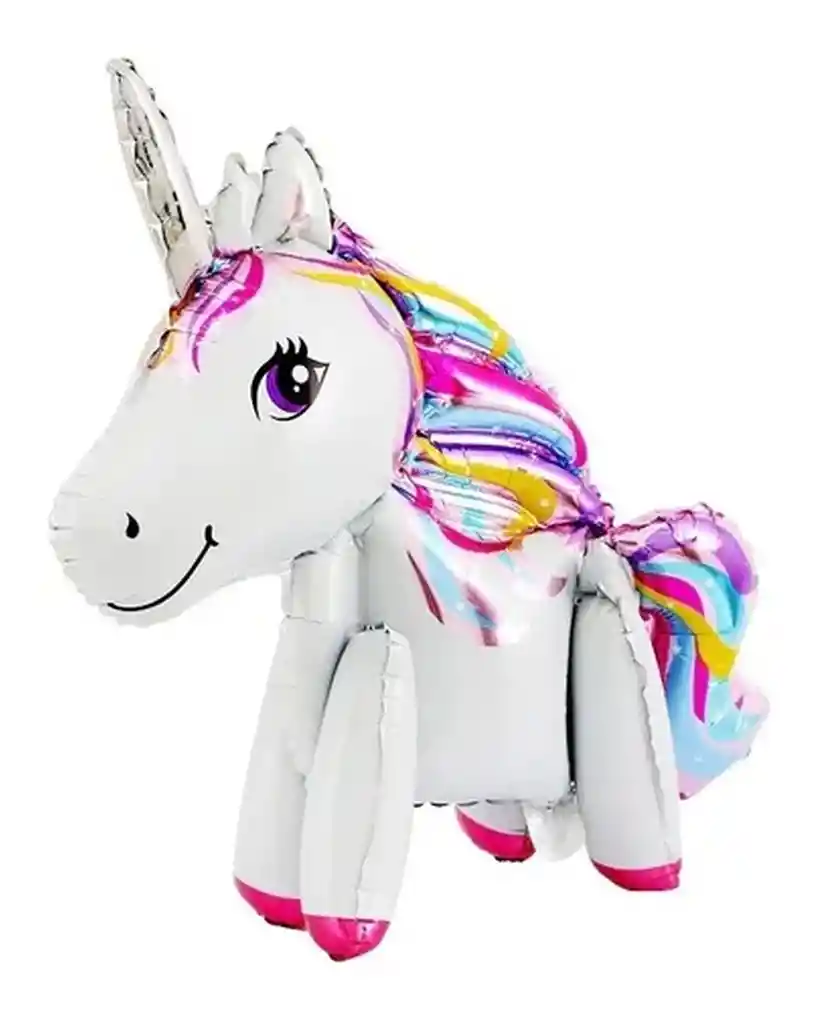 Globo Unicornio 3 Piezas 61 X 46 Centimetros Blanco