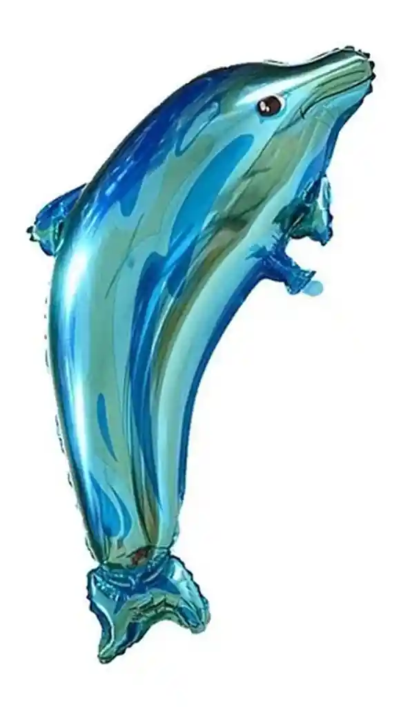 Globo Delfin Animal De Mar Azul 84 X 48 Cm