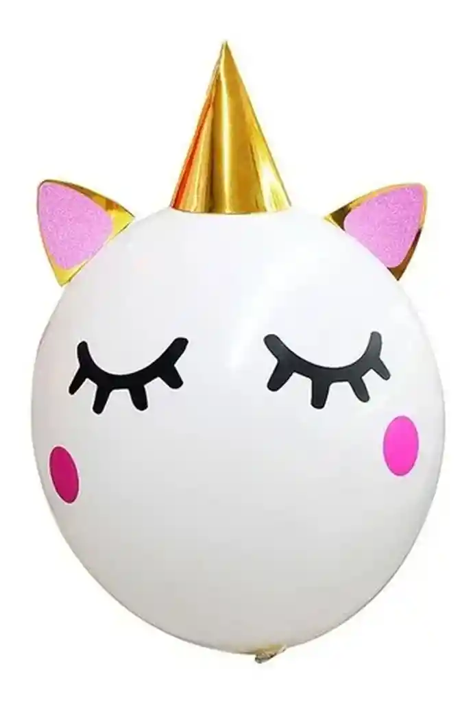 Decoracion Globo Unicornio Cuerno Y Orejas Latex