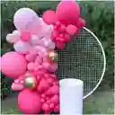 Decoracion Globos Rosa Fucsia Arco Boda Cumpleaños Y Grado