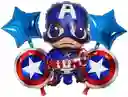 Globo Capitan America Avengers Heroe 67 X 47 Cm