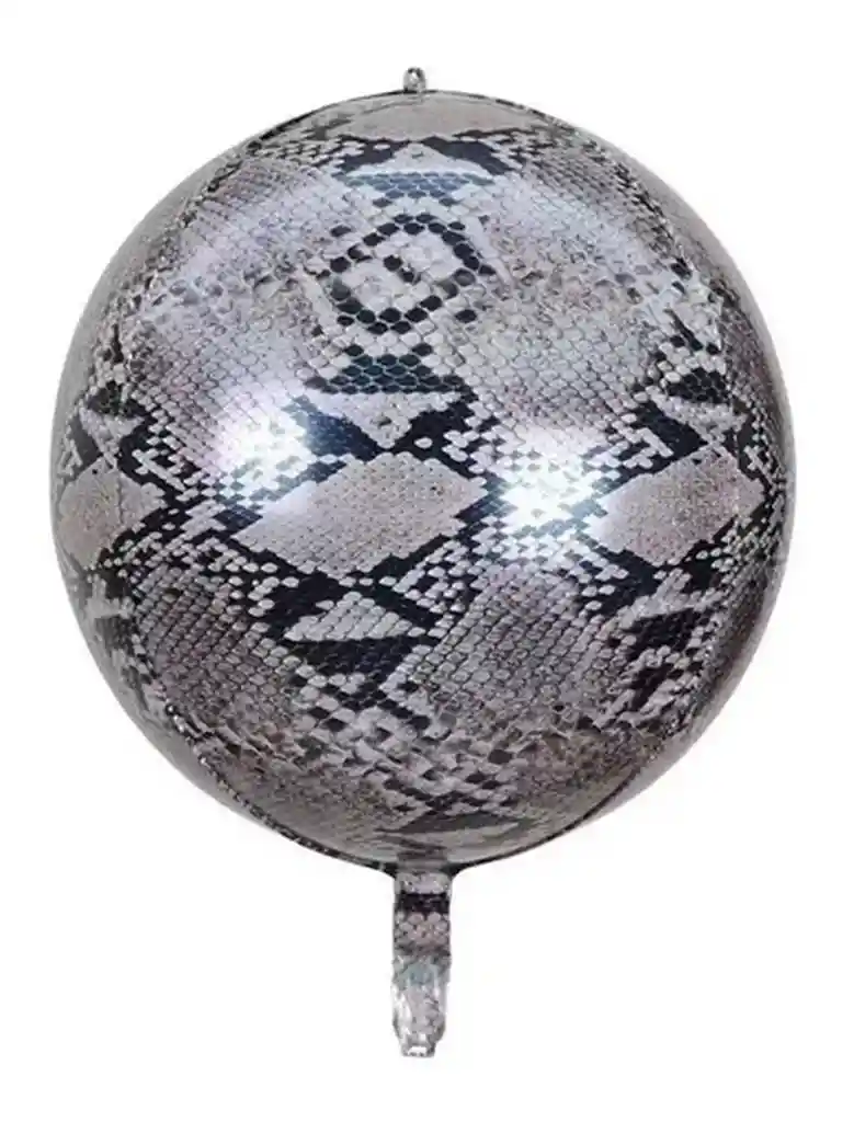 Globo Metalizado Orbit Animal Print 55cm Piel De Serpiente